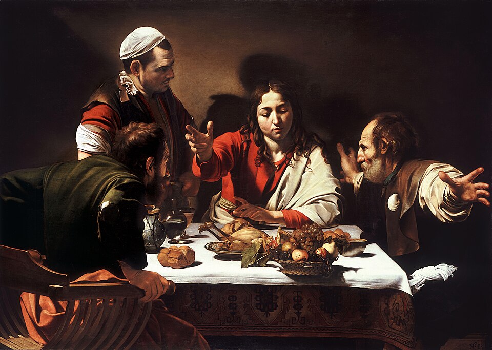 Supper at Emmaus — Caravaggio, 1601