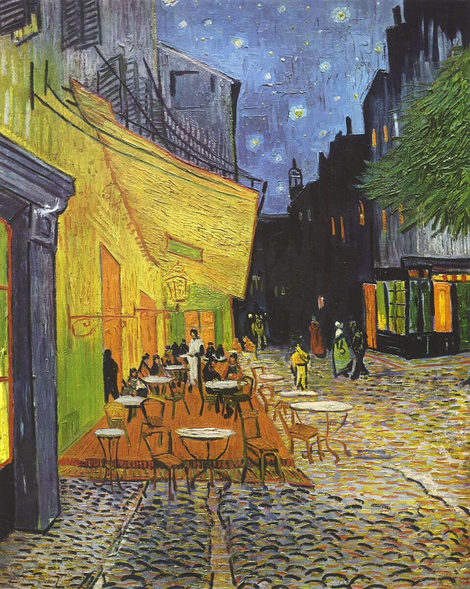 Café Terrace at Night — Vincent van Gogh, 1888